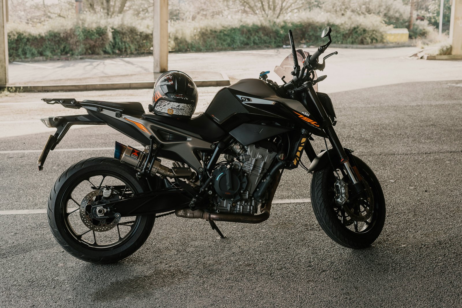 Completed custom motorcycle presented in a clean studio